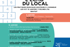 L'Echo du Local #1, concerts et ateliers dédiés à la pratique musicale dans les Yvelines.